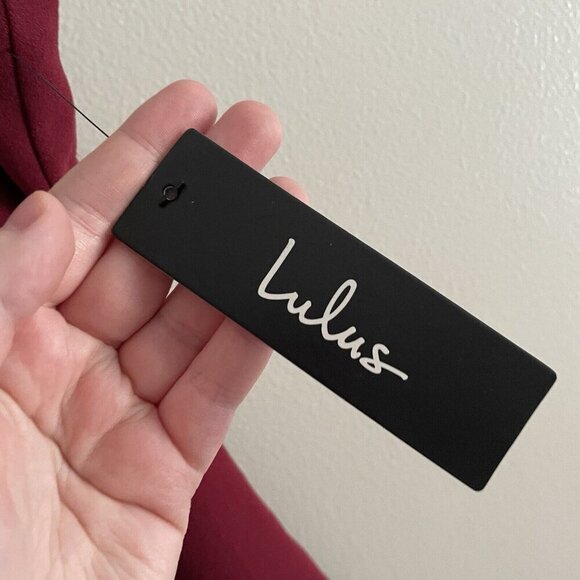 Lulus Women M Burgundy Come Alive Lace Sleeveless Bodycon Mini Dress NWT - Picture 7 of 12